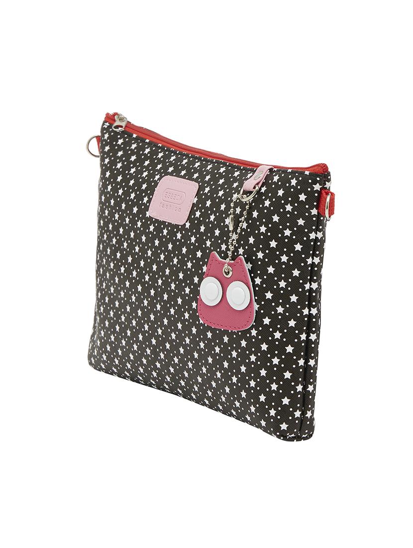 black leatherette regular sling bag - 13829764 - Standard Image - 4
