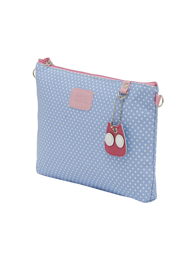 blue leatherette regular sling bag - 13829768 - Standard Image - 4