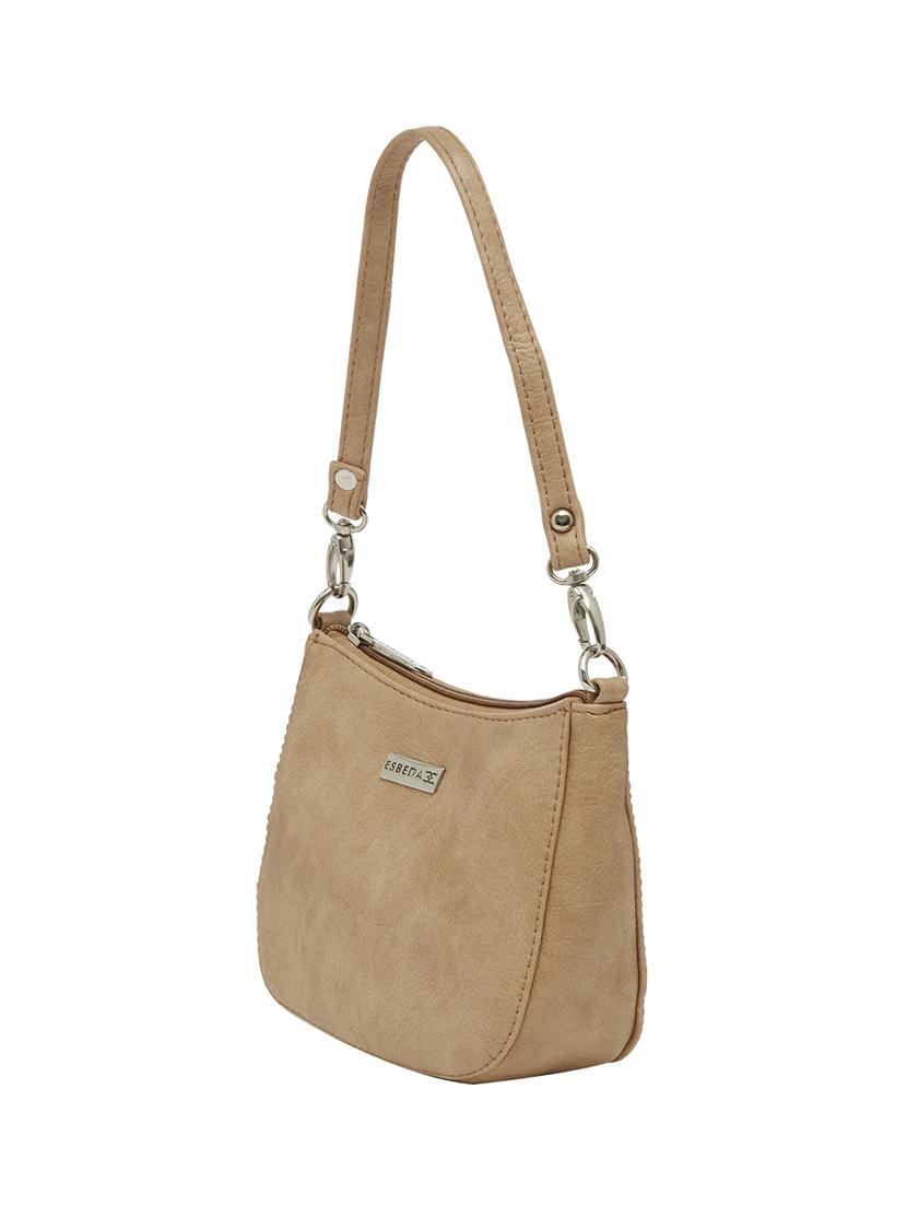 beige leatherette regular sling bag - 13829771 - Standard Image - 4