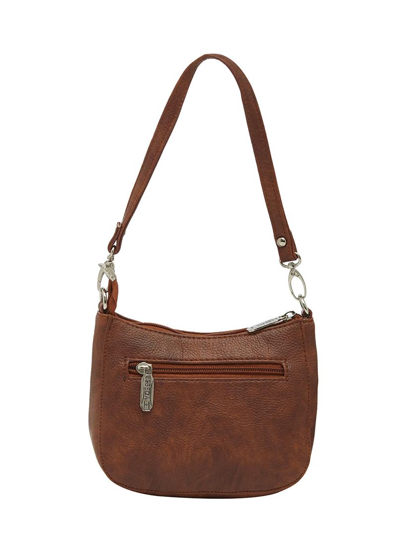 tan solid regular sling bag - 13829776 - Standard Image - 1