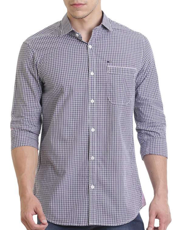 grey cotton casual shirt