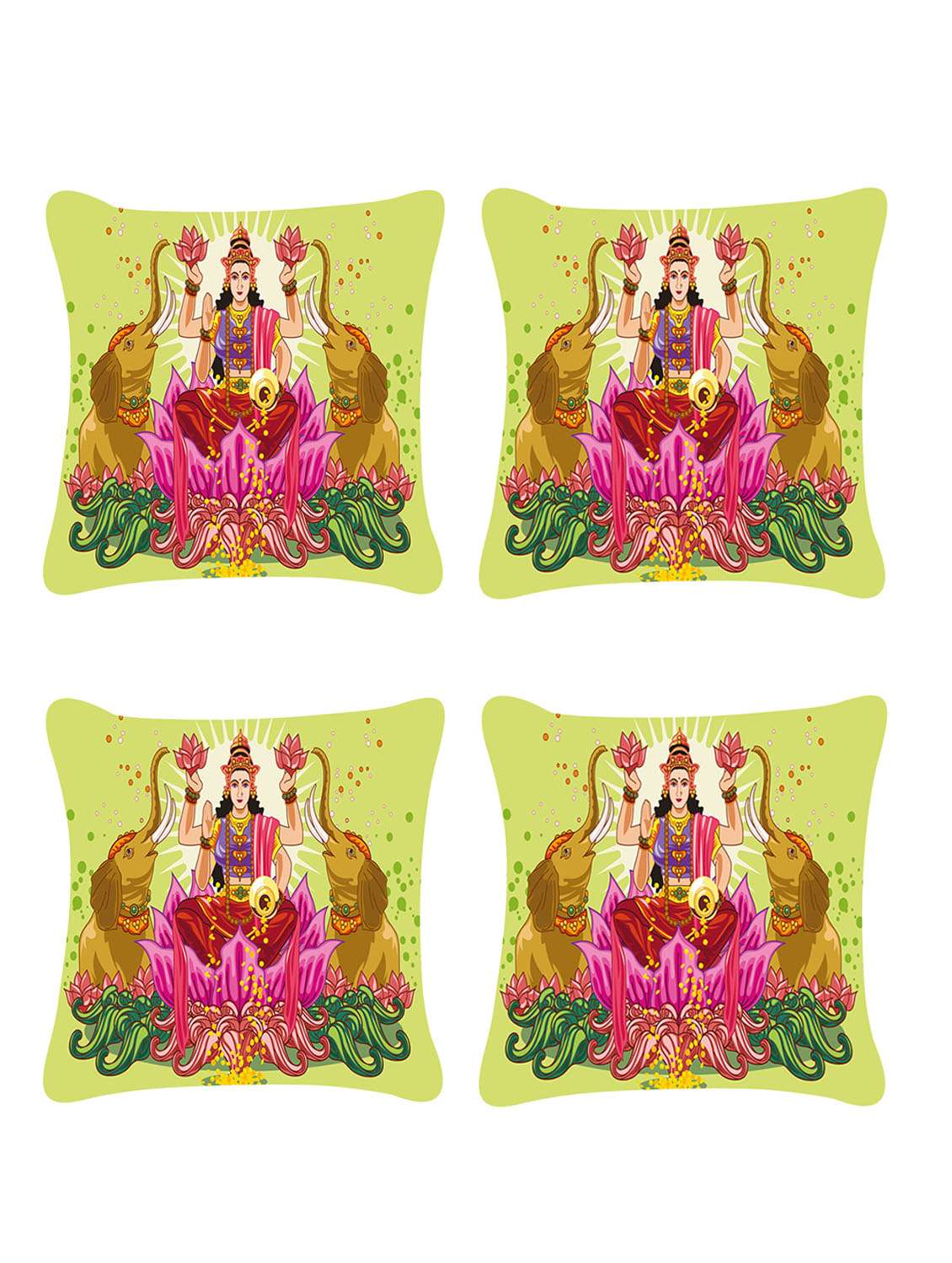 ambbi collection digitally religious printed set of 4 cushion cover