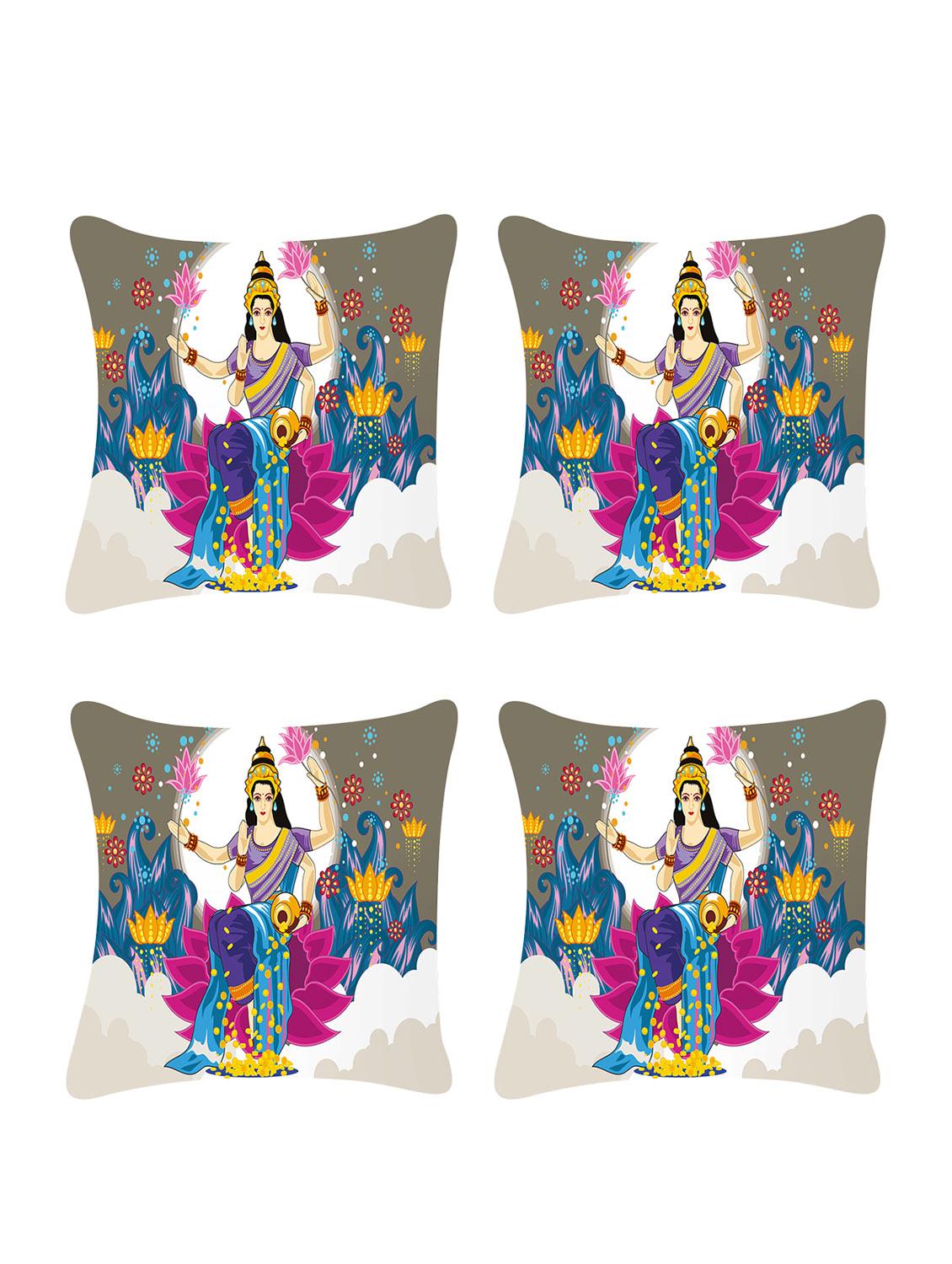 ambbi collection digitally religious printed set of 4 cushion cover - 13834804 - Zoom Image - 0