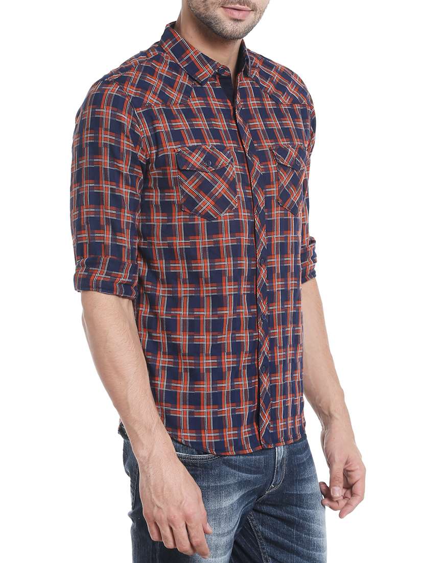multi colored cotton casual shirt - 13834841 -  Standard Image - 1