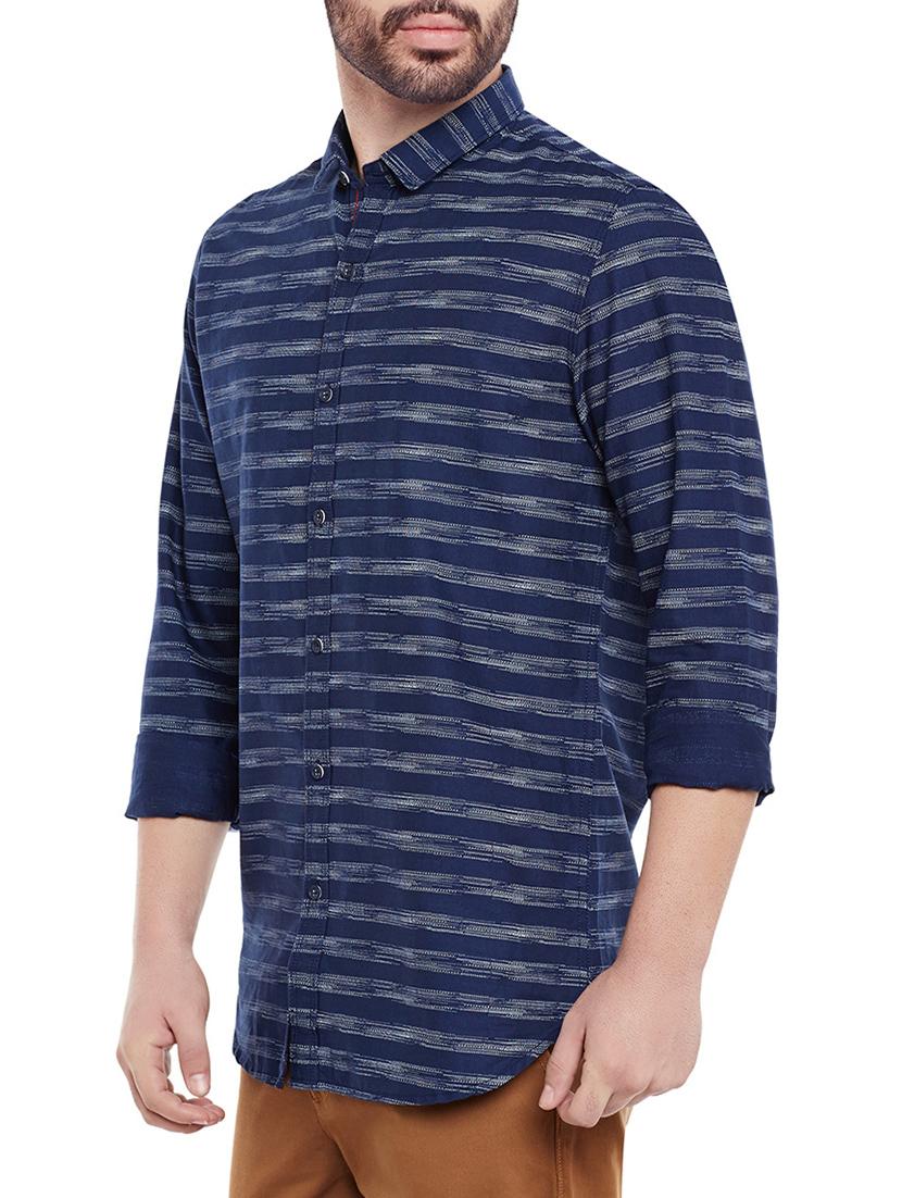 blue cotton casual shirt - 13834877 - Standard Image - 1