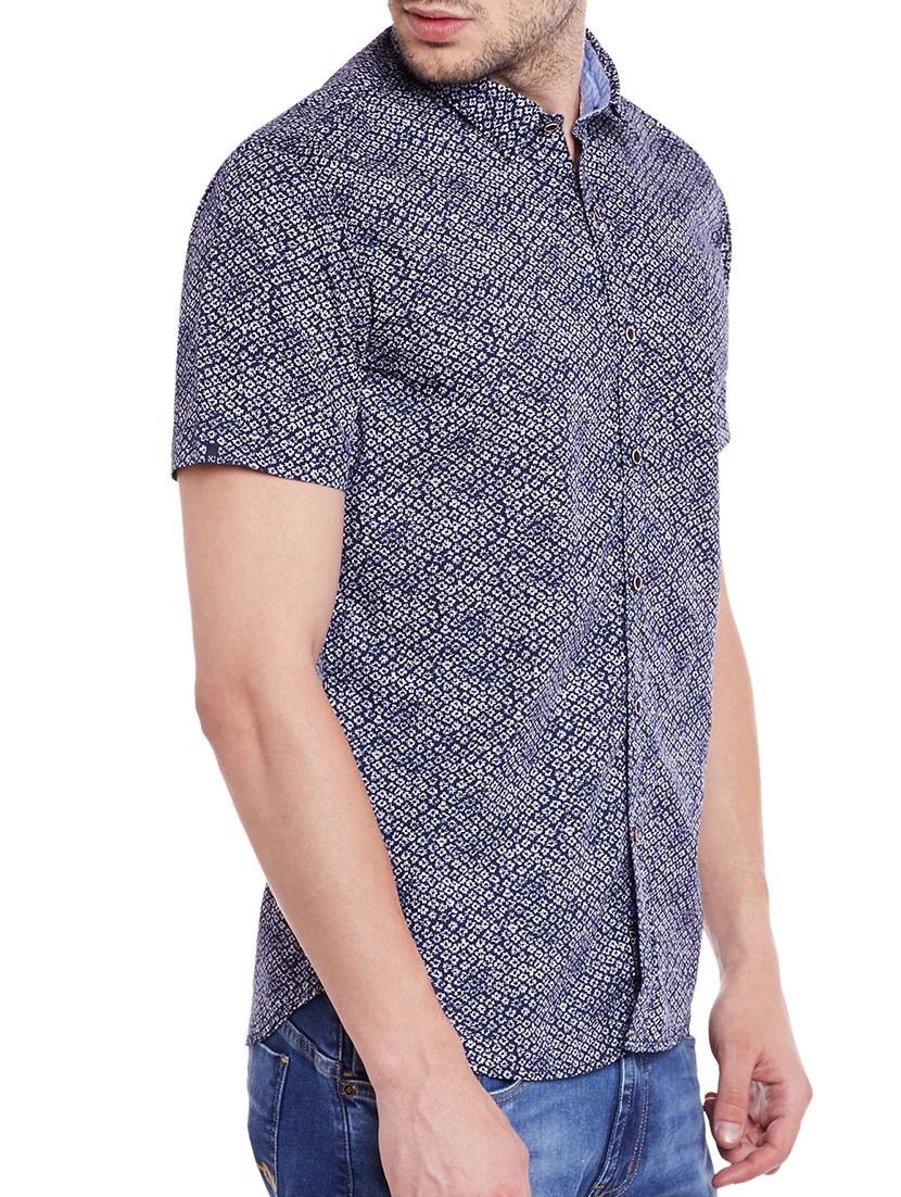 blue cotton casual shirt - 13834911 - Standard Image - 1