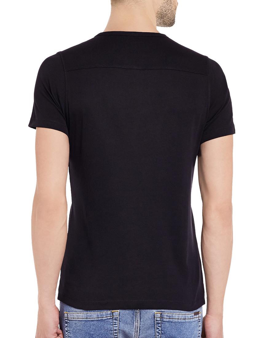 black cotton t-shirt - 13834975 - Standard Image - 1