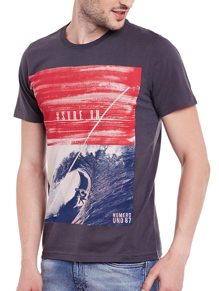 grey cotton t-shirt - 13834984 - Standard Image - 1