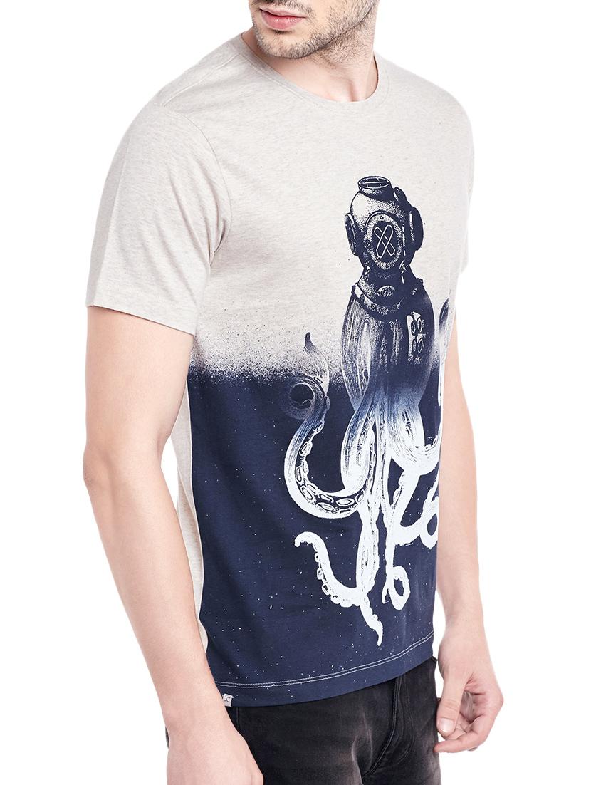 beige cotton t-shirt - 13834991 -  Standard Image - 1