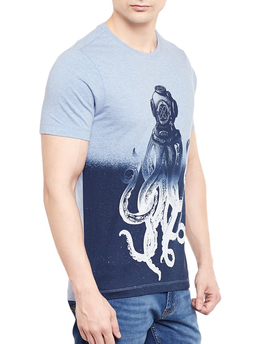blue cotton t-shirt - 13834992 - Standard Image - 1