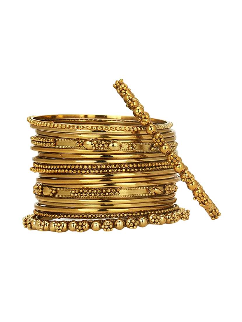 gold bangle set