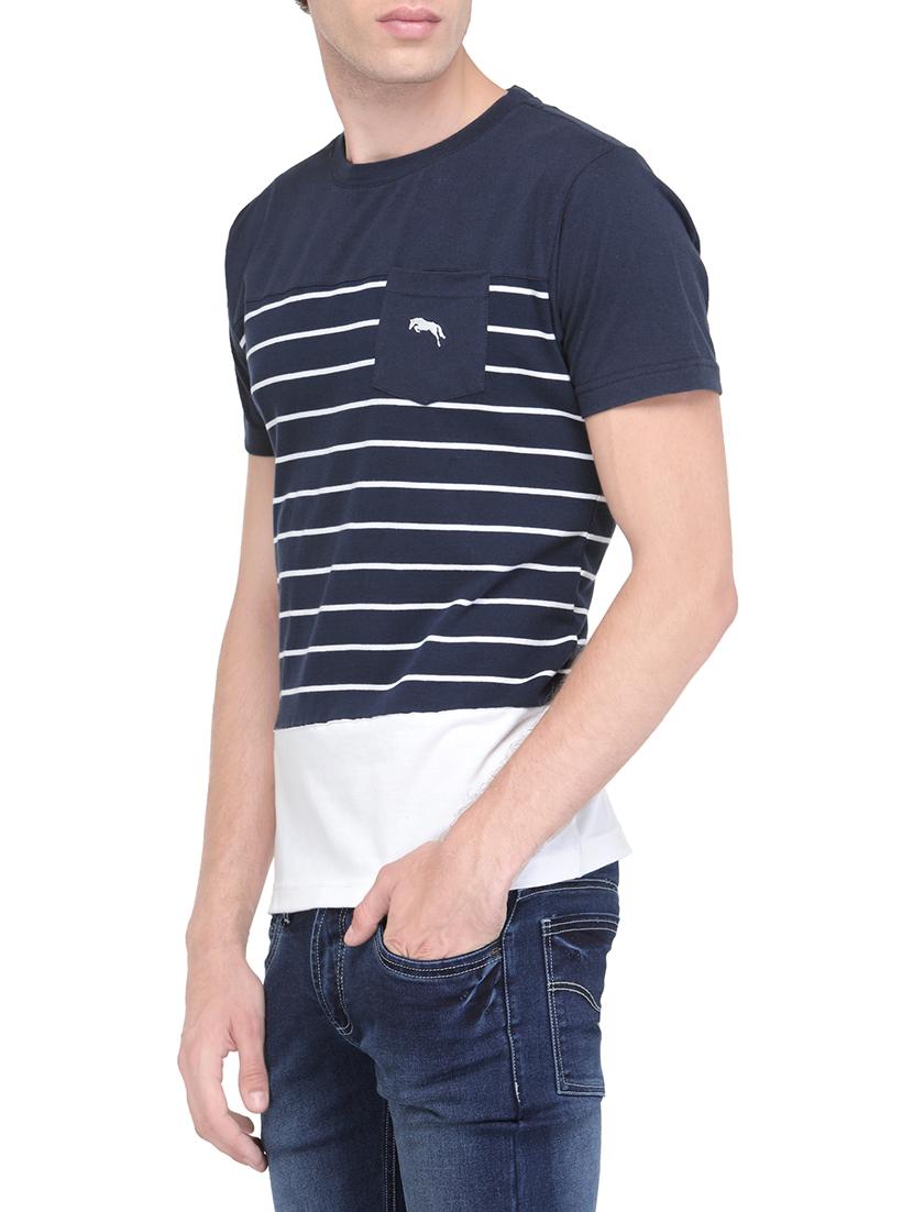 navy blue cotton t-shirt - 13837558 - Standard Image - 1