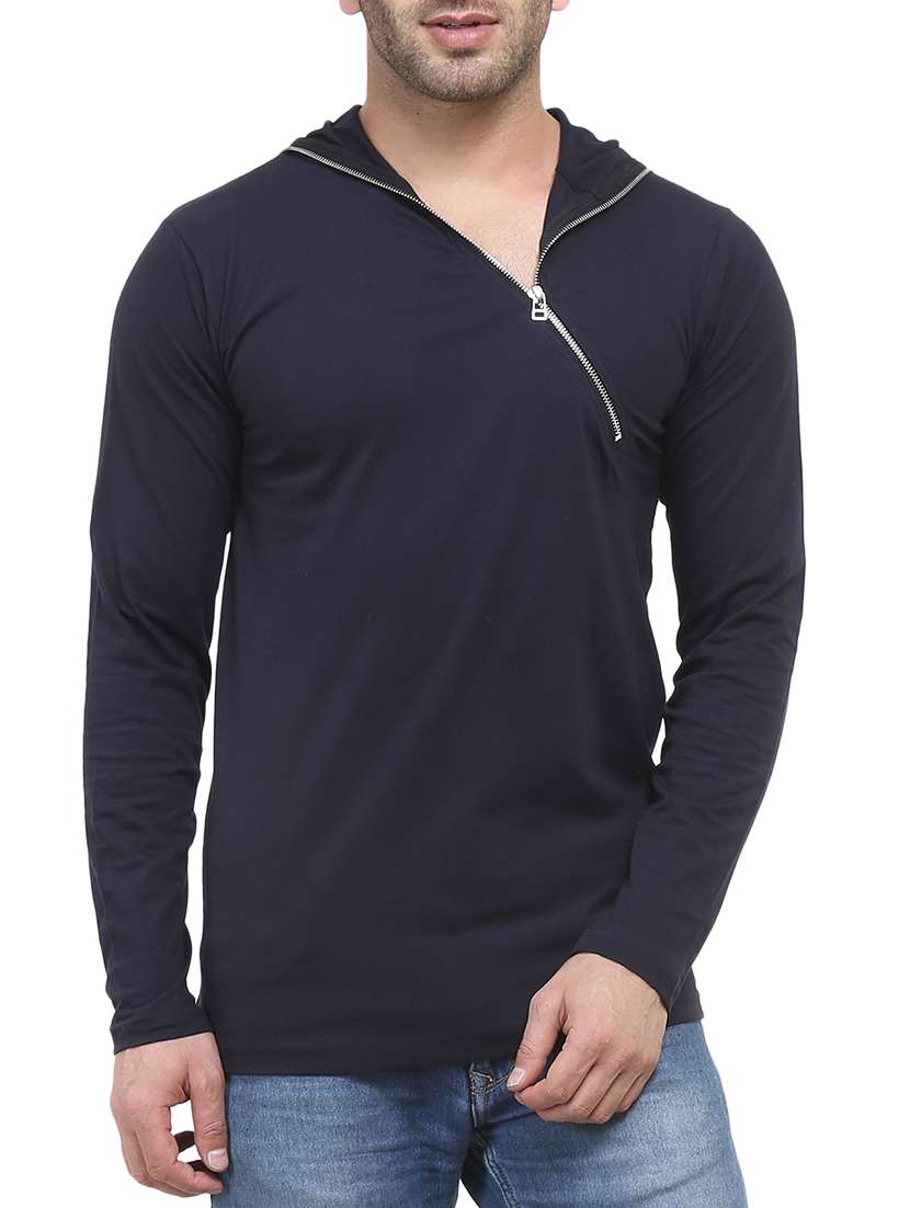 navy blue cotton t-shirt