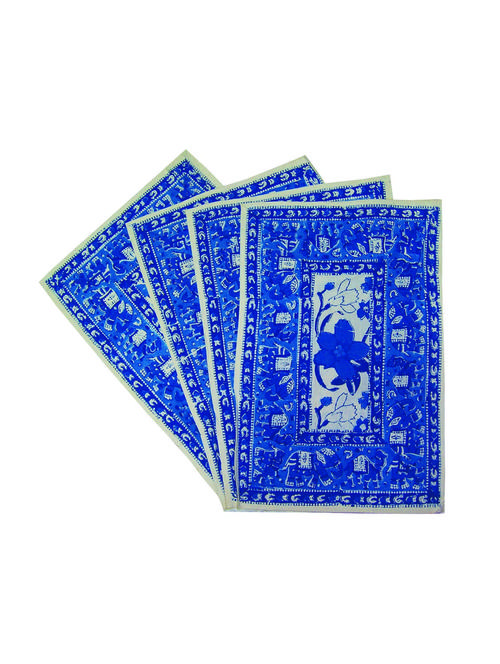 florals printed cotton table mat set of 6 pcs - 13838869 -  Standard Image - 0