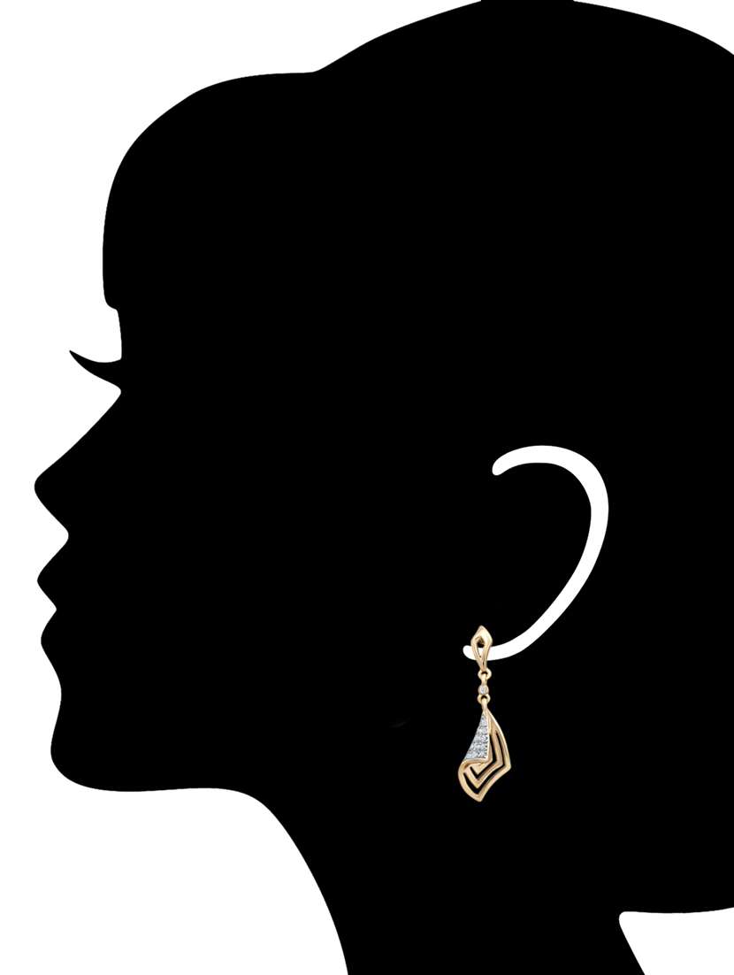 gold plated drop earrings - 13839201 -  Standard Image - 1