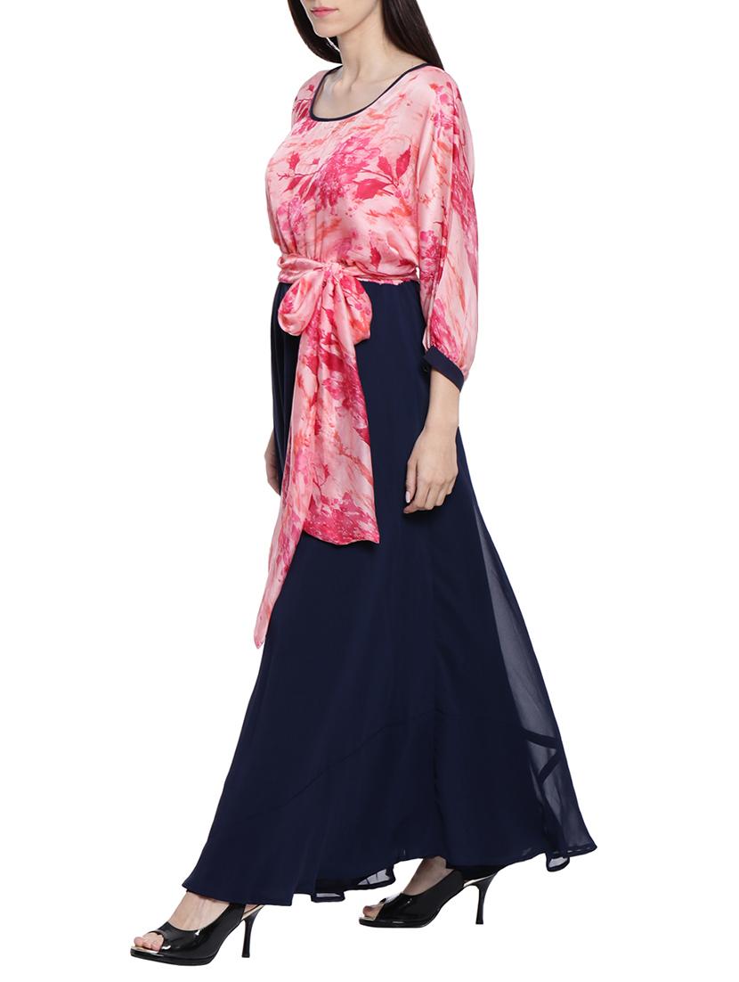 tie up waist maxi dress - 13839762 - Standard Image - 1