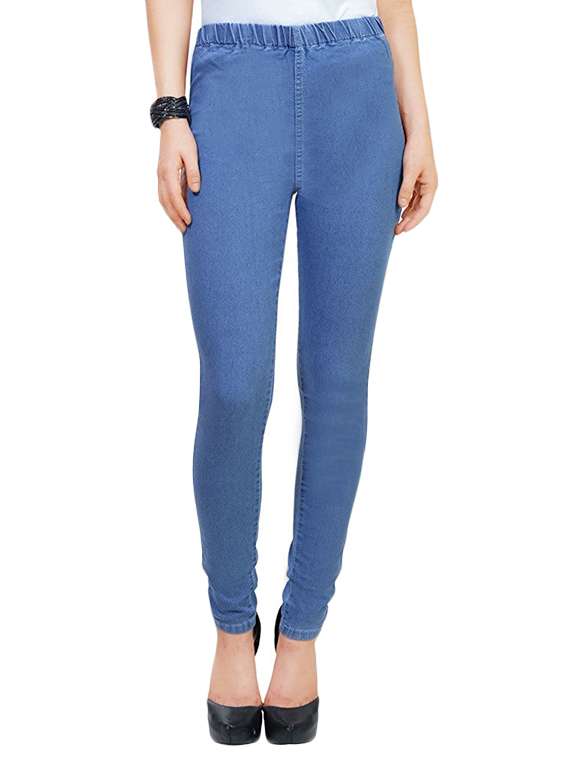 light blue denim jegging