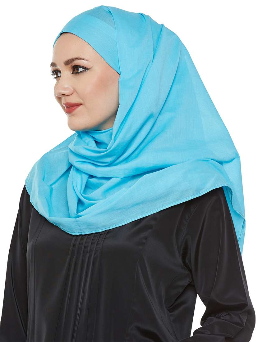 momin libas blue cotton scarf - 13847536 - Standard Image - 1