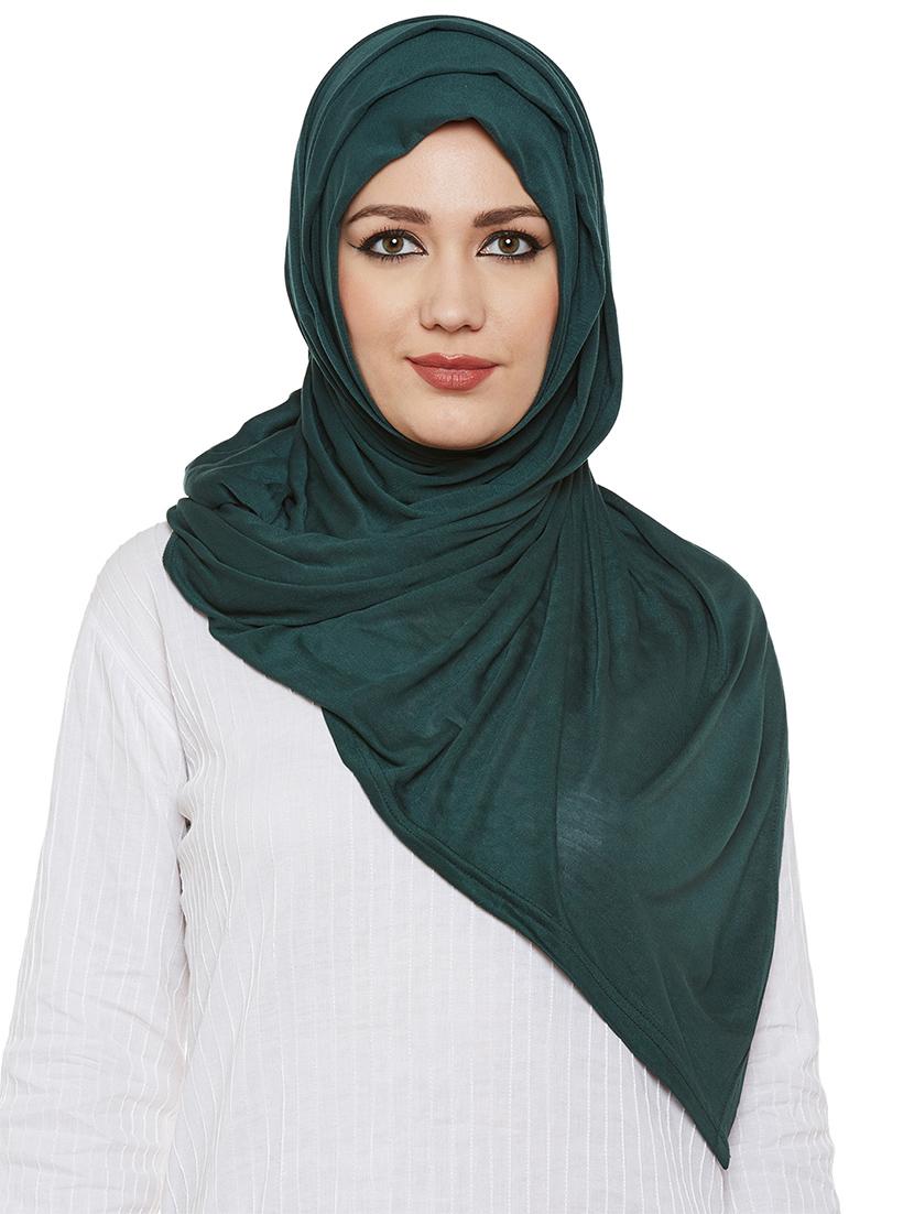 momin libas green jersey scarf - 13847556 -  Zoom Image - 0