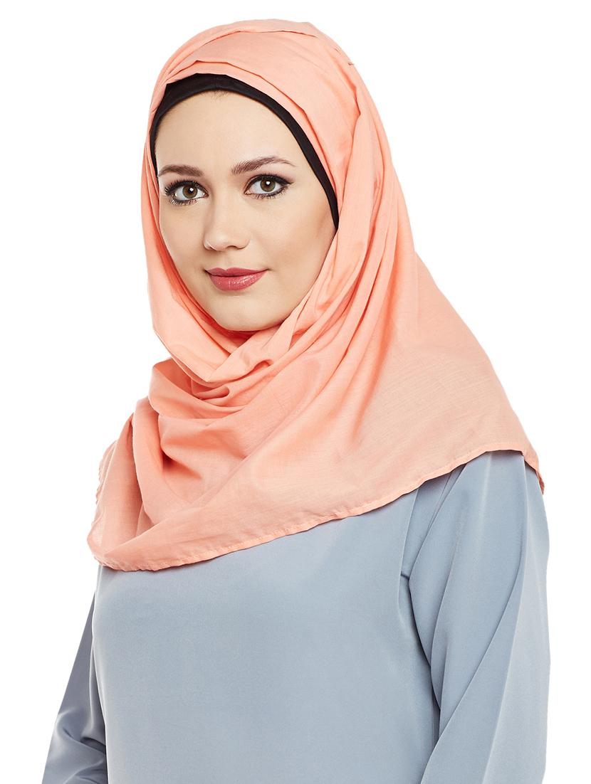 momin libas peach cotton scarf - 13847562 - Standard Image - 1
