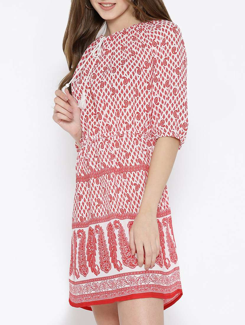 red printed dress - 13852029 -  Standard Image - 1