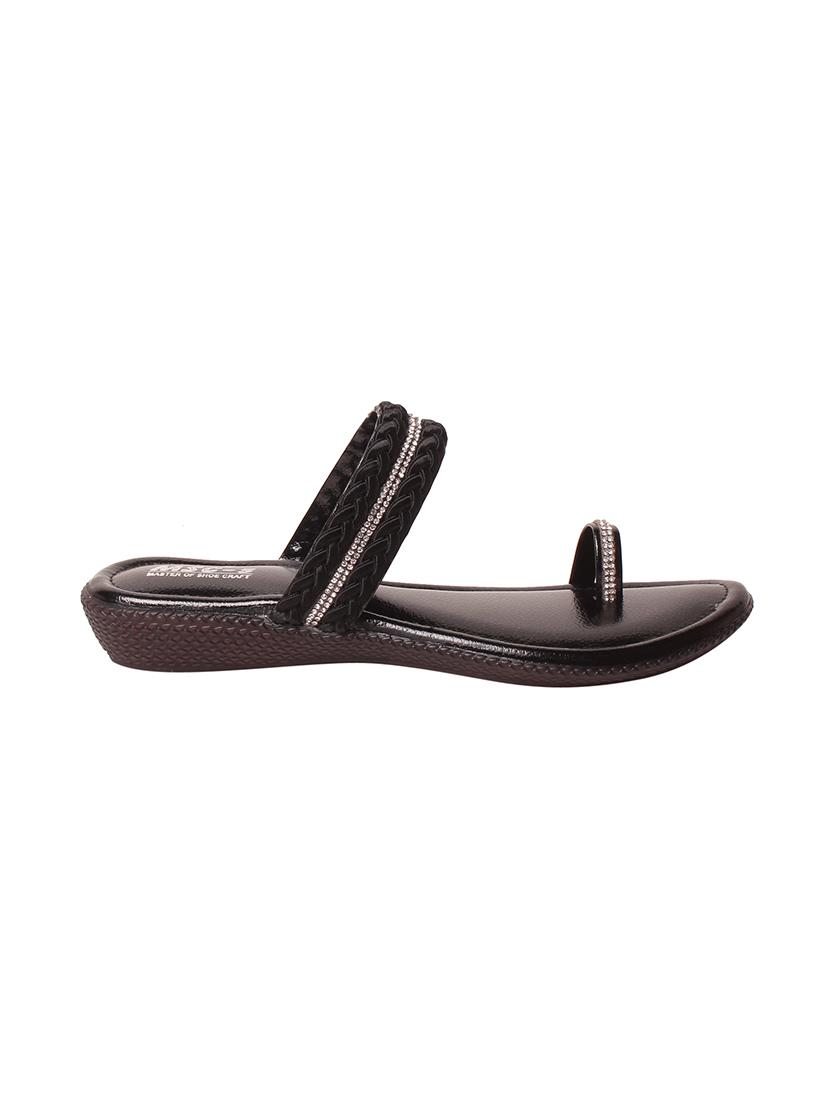 black one toe  sandal - 13855167 -  Standard Image - 1