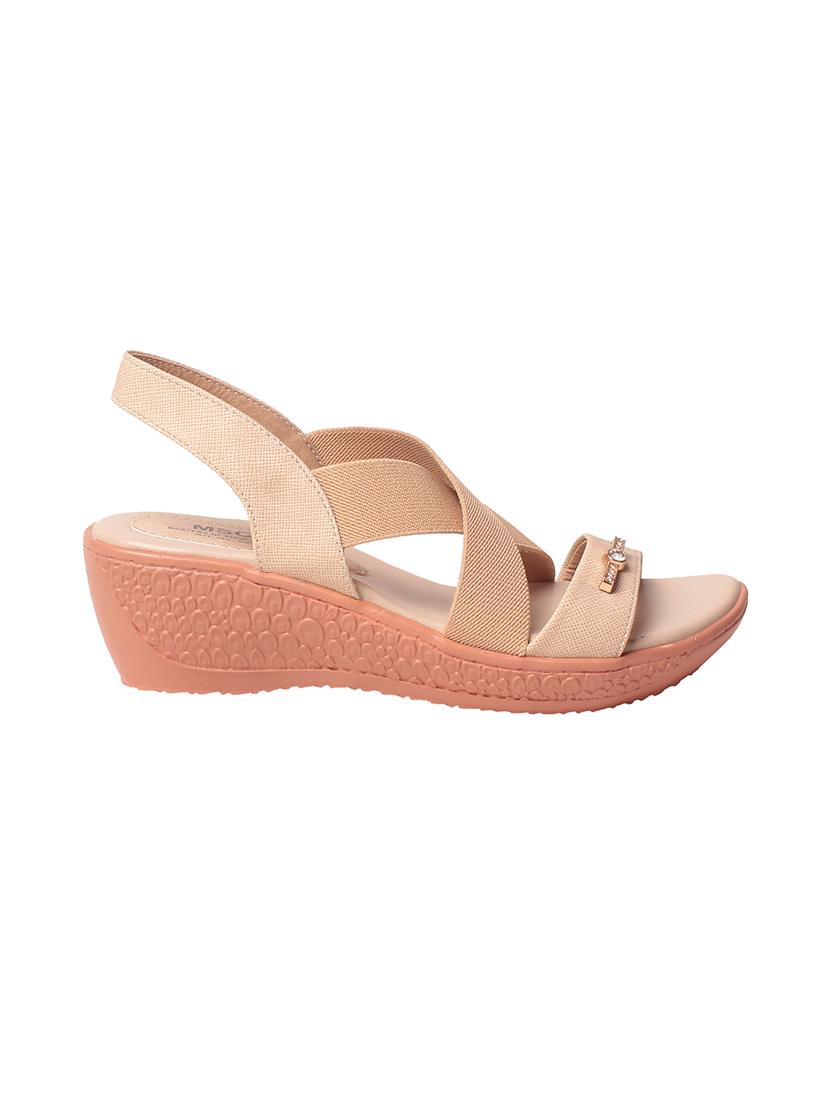 beige back strap wedge - 13855205 -  Standard Image - 1