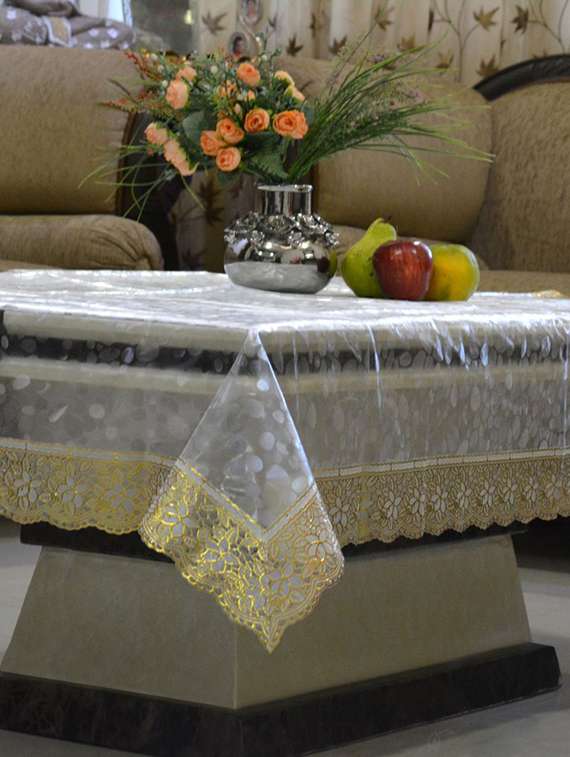 transparent plastic table cloth