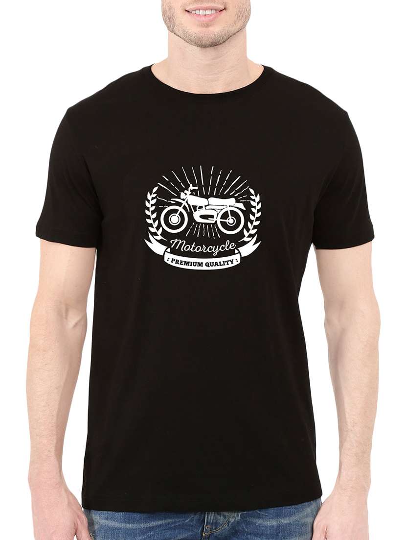 black cotton t-shirt