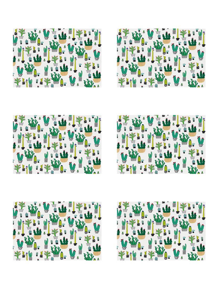 ambbi collections printed polyester set of 6 placemats - 13873517 -  Zoom Image - 0