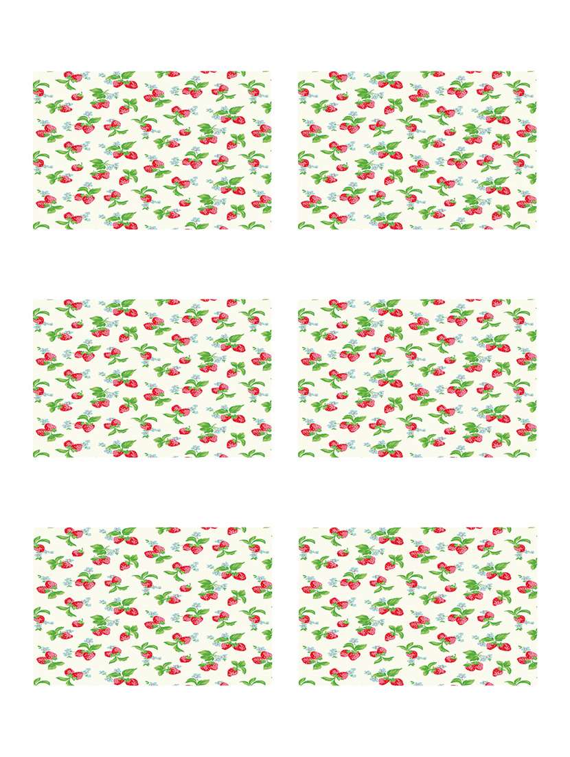 ambbi collections printed polyester set of 6 placemats