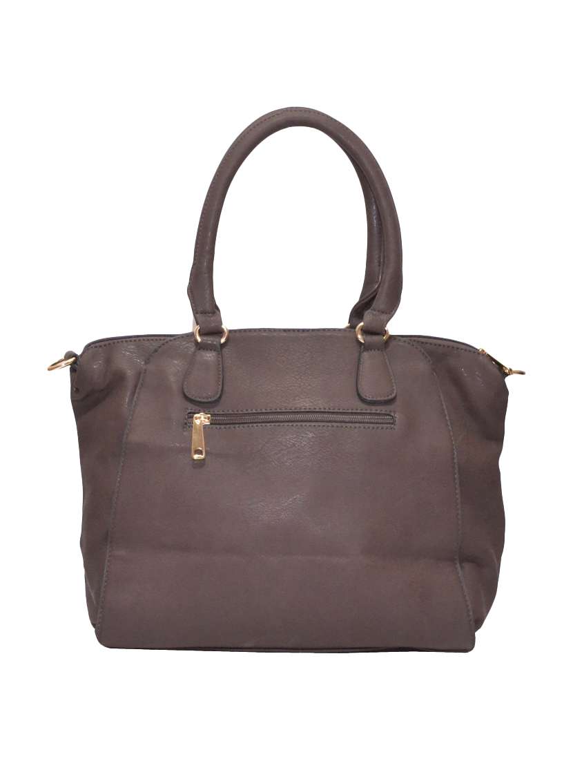 brown leatherette  regular handbag - 13884924 -  Standard Image - 1