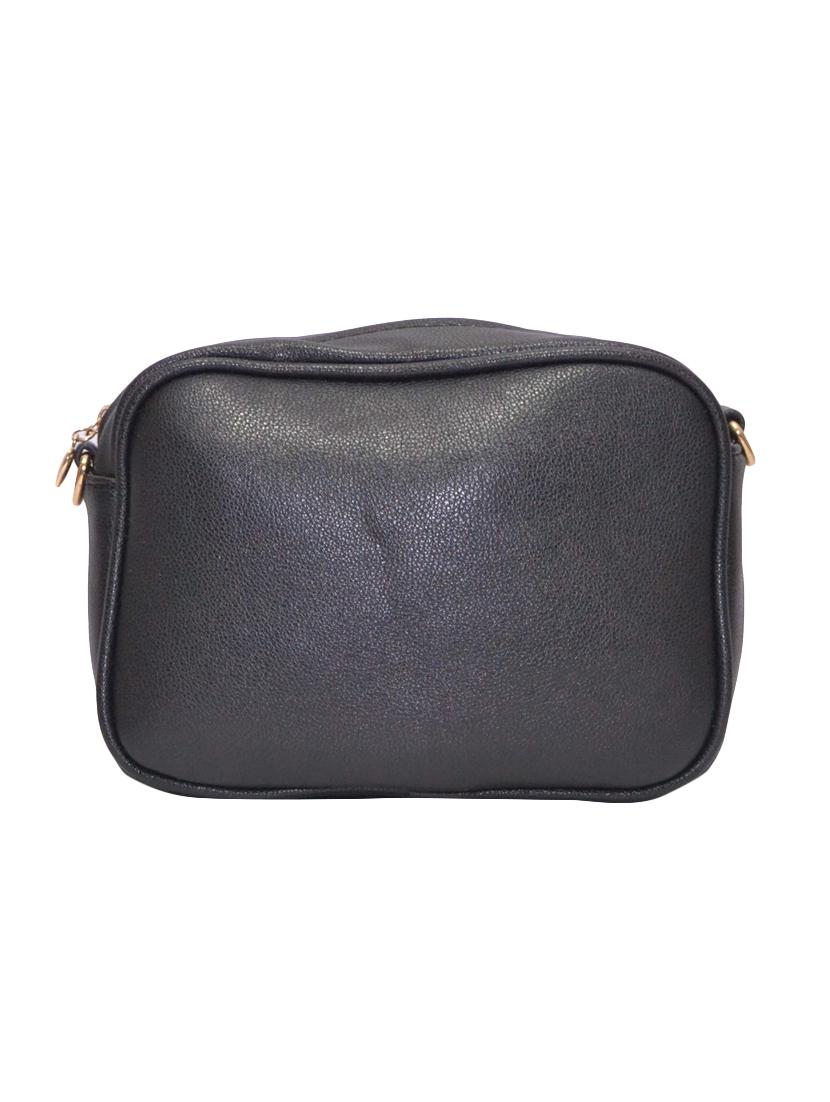black leatherette regular pouch - 13884925 - Standard Image - 1