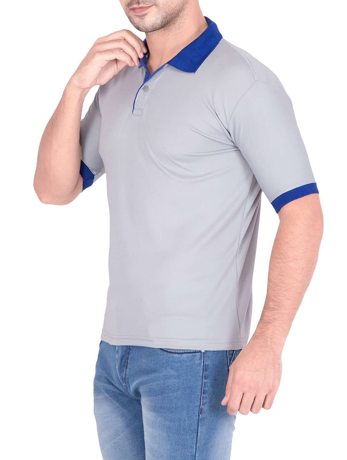 grey polyester tshirt - 13891498 -  Standard Image - 1