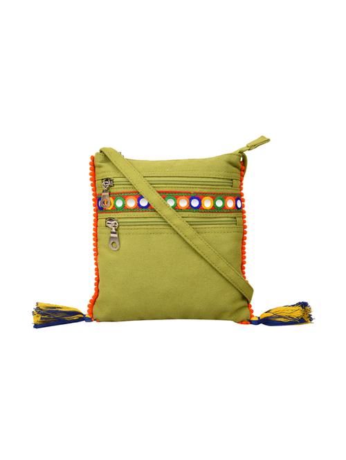 green canvas sling bag - 13893754 -  Standard Image - 0