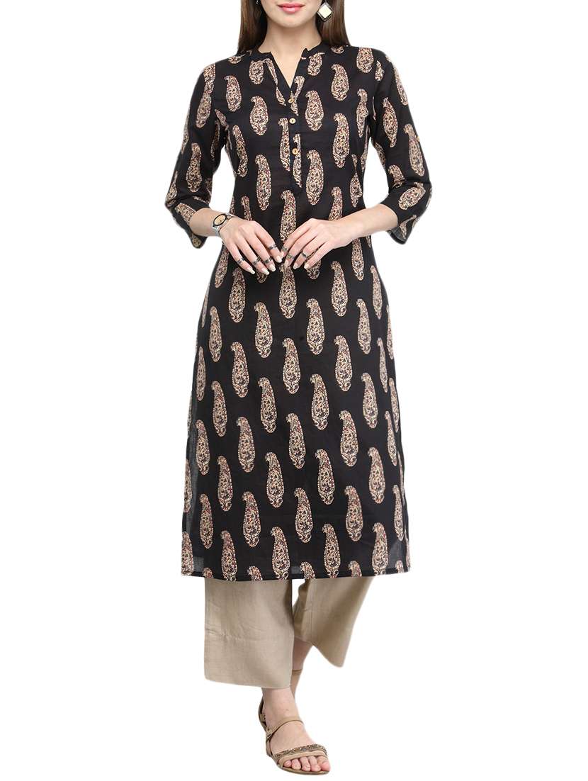 paisley printed kurta pant set
