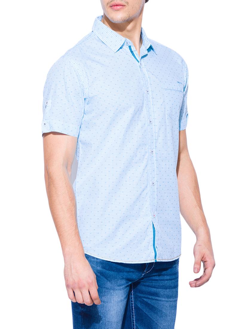 blue cotton casual shirt - 13900652 - Standard Image - 1
