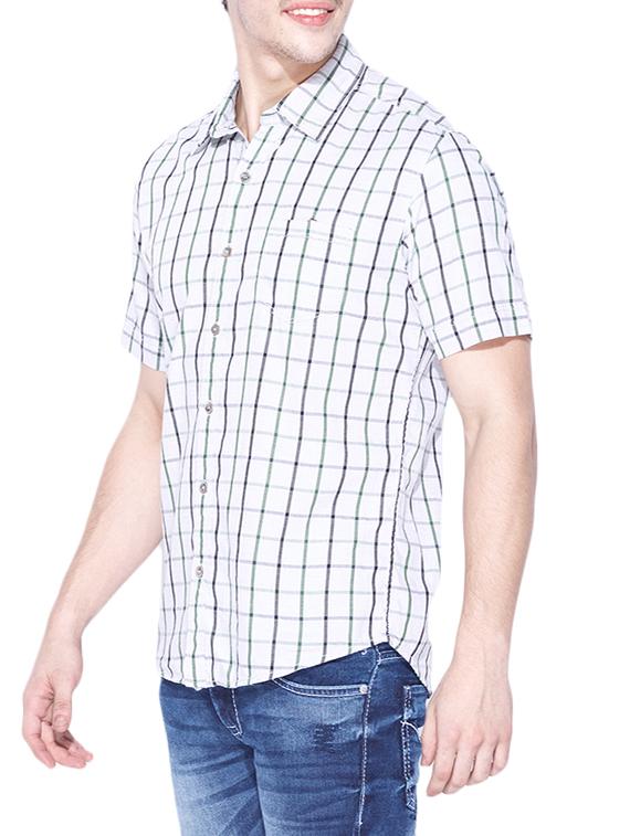 white cotton casual shirt - 13900660 - Standard Image - 1