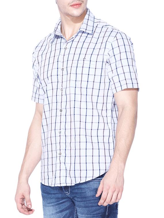 blue cotton casual shirt - 13900661 - Standard Image - 1