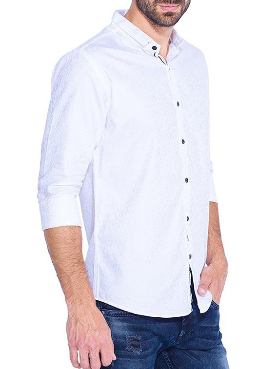white cotton casual shirt - 13900765 - Standard Image - 1