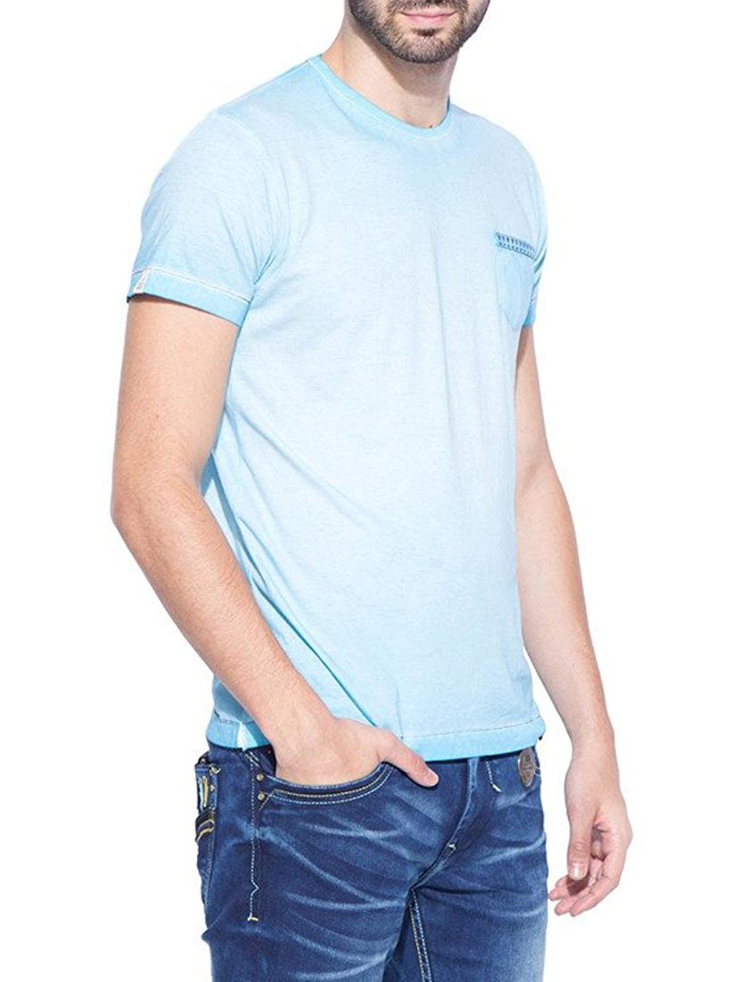 blue cotton t-shirt - 13900798 - Standard Image - 1