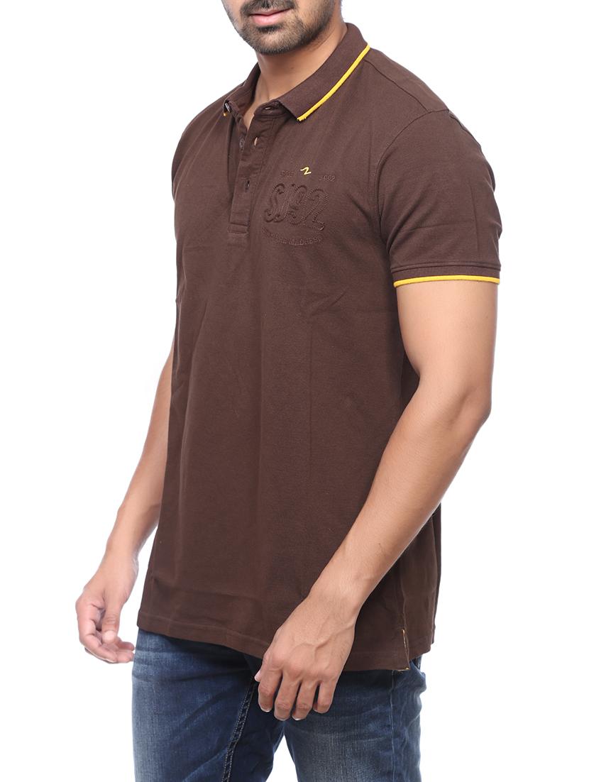 brown cotton t-shirt - 13900813 -  Standard Image - 1