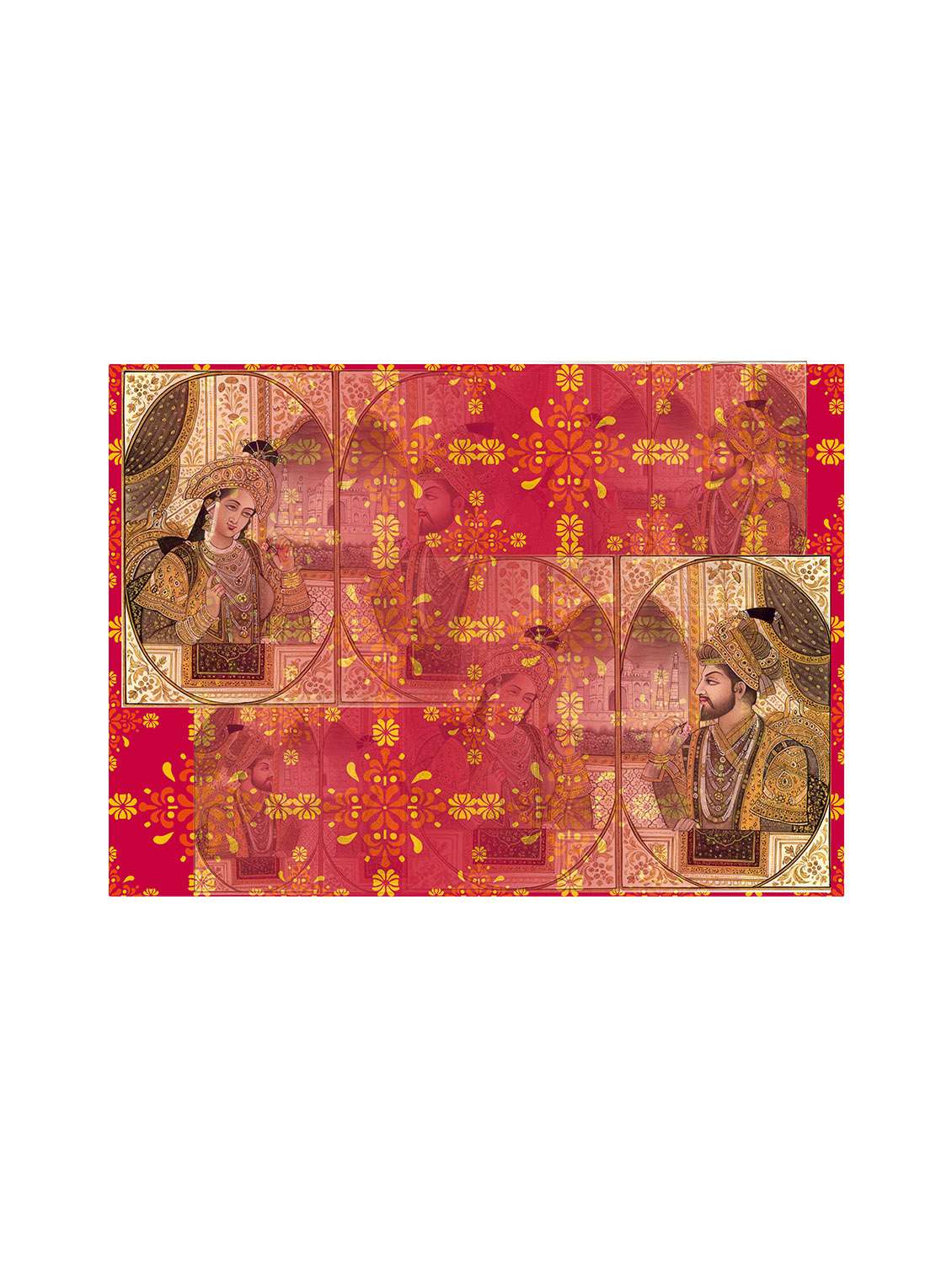 ambbi collections printed polyester table mat set of 6 pcs - 13902733 -  Standard Image - 1