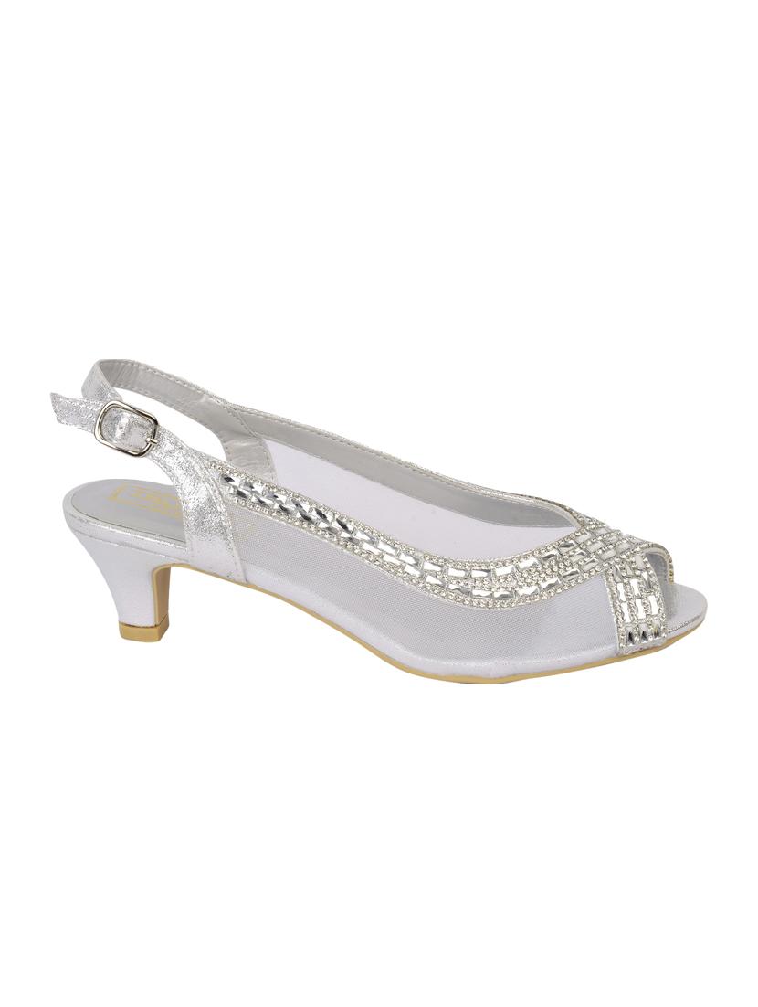 silver back strap sandal - 13904535 - Standard Image - 1