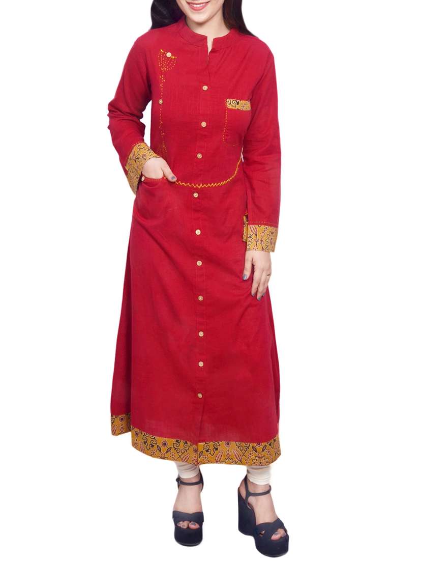 women's front slit kurta