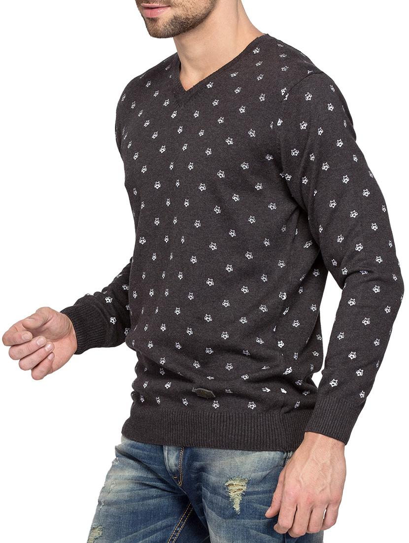 black printed cotton pullover - 13910128 -  Standard Image - 1