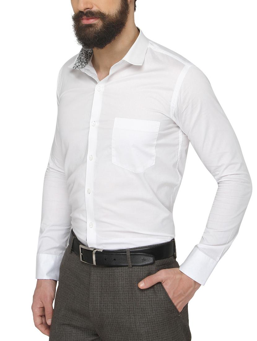 white cotton casual shirt - 13911003 - Standard Image - 1