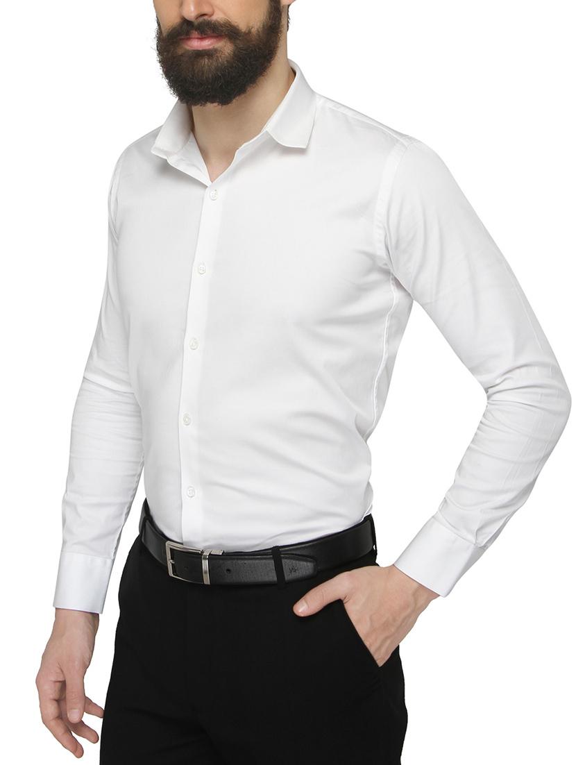 white cotton formal shirt - 13911007 - Standard Image - 1