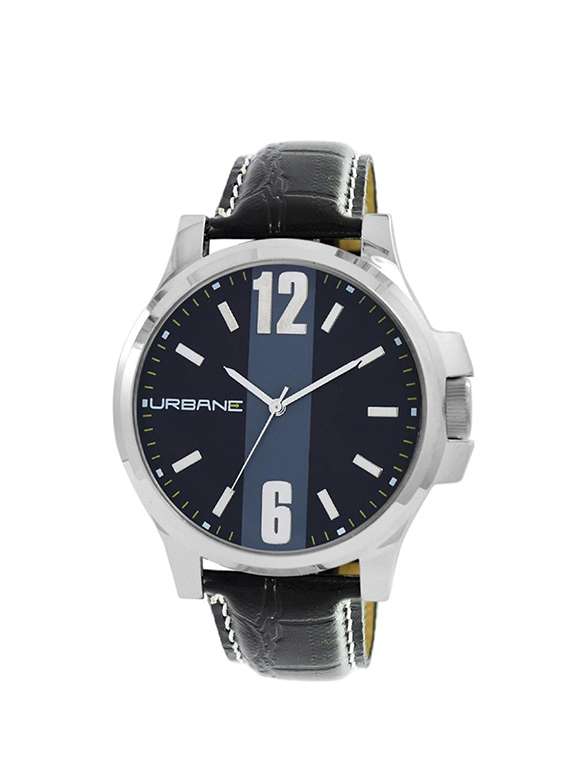 maxima black dial analog watch for men - u-40743lagi