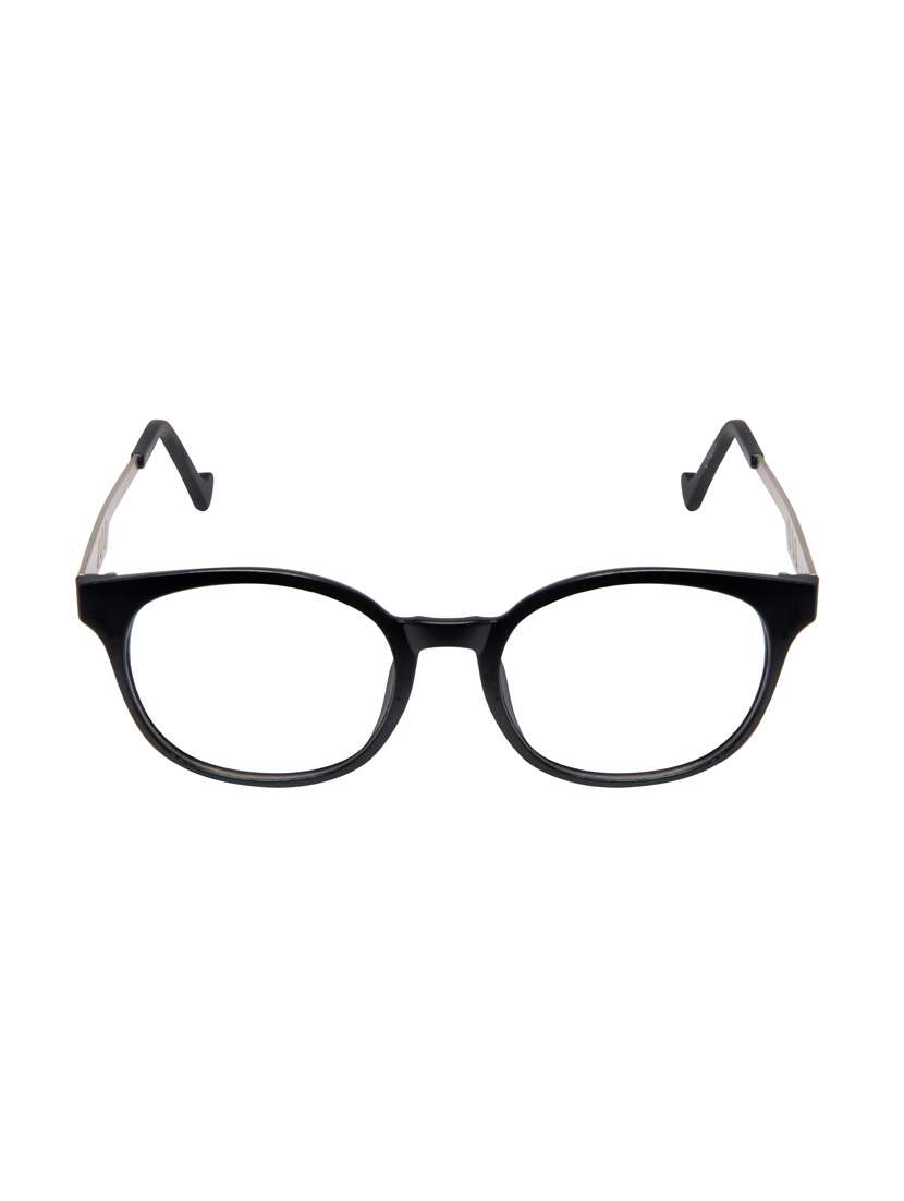 cardon matte black round full rim eyeglass